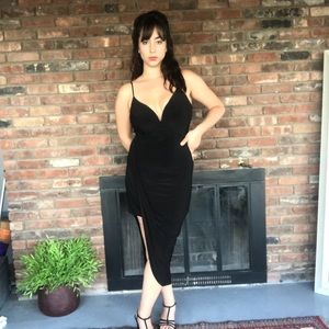 Black cocktail dress